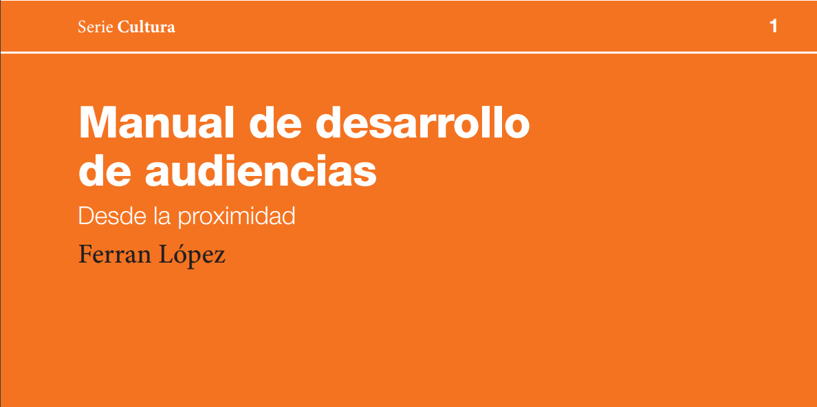 Portada del manual de desarrollo de audiencias